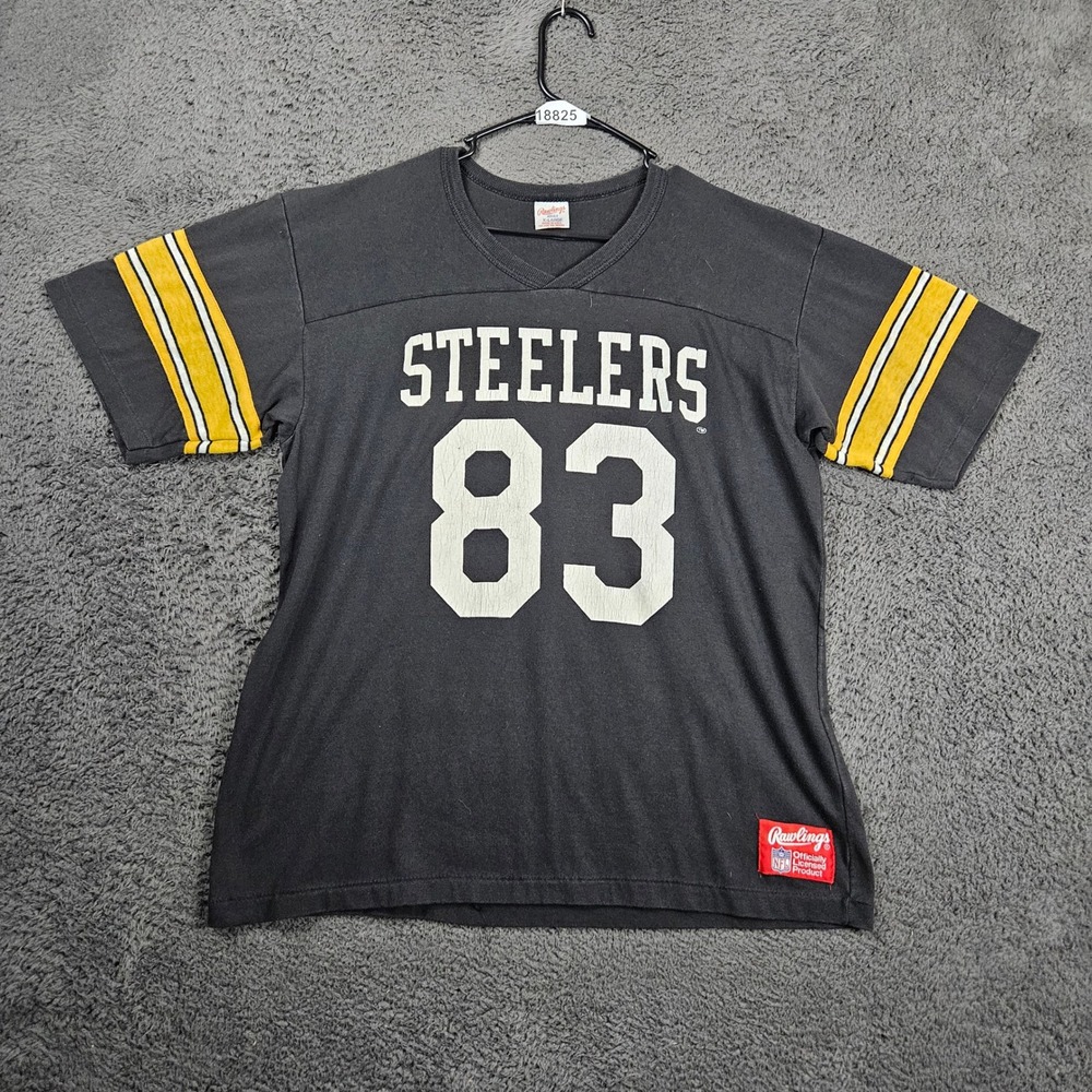 Rawlings Pittsburgh Steelers 83 Football Jersey T Shirt‎ Adult XL